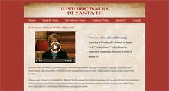 Desktop Screenshot of historicwalksofsantafe.com